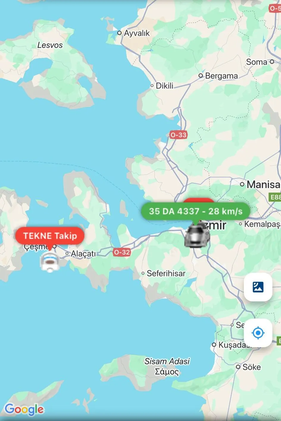 Tüm Araçlarınız Haritada