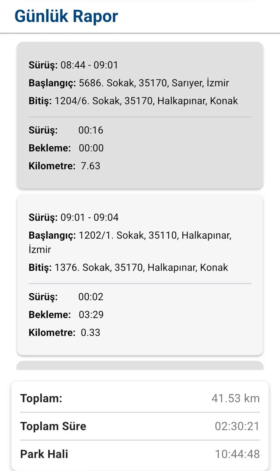Gelişmiş Raporlama